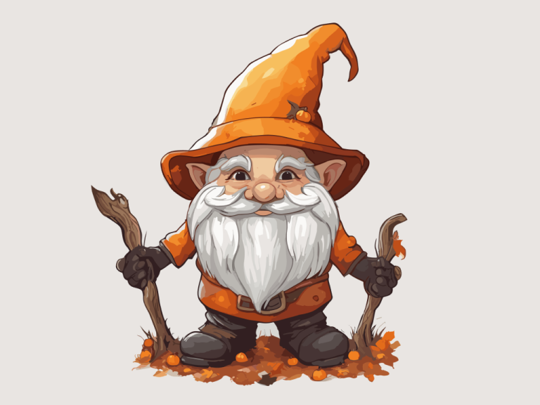 Vector art of gnome halloween – 2